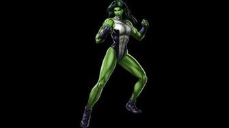 Fighting She Hulk Widescreen Wallpaper
