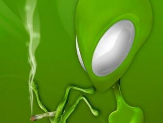 Wallpaper Alien Green For Desktop