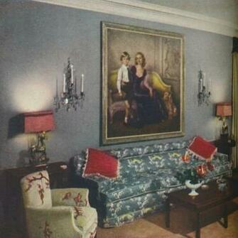 Constance Bennett Likes A Formal Setting Or So Said House Garden