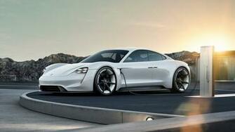 Wallpaper Porsche Taycan Electric Car Supercar Cars 4k