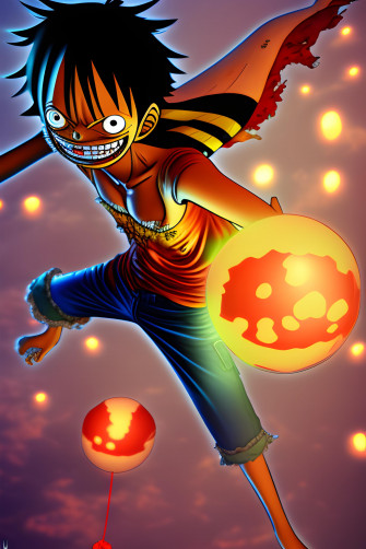 Monkey D Luffy Gear Sub God Nika Mode From One Piece Anime