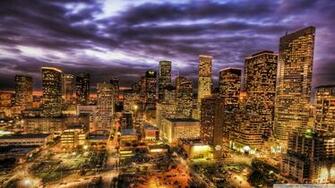 Houston At Night Wallpaper
