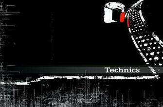 Technics Platter Grunge Wallpaper D J Mixing