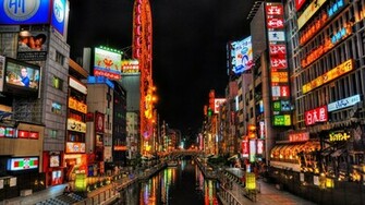 Osaka Cityscape Japan Wallpaper