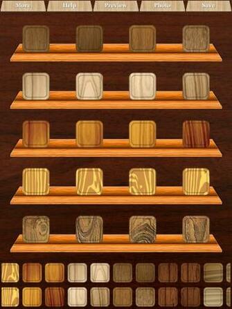 iPad Wallpaper App Shelves Details