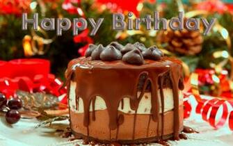 Delicious BirtHDay Chocolate Cake Wallpaper De High
