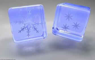 3d Wallpaper Snowflakes In Cube X