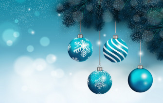 Wallpaper Holiday Balls Winter Branch Snow Ate Christmas