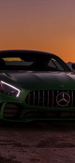 iPhone Xs Mercedes Background Dark Grey Wallpaper