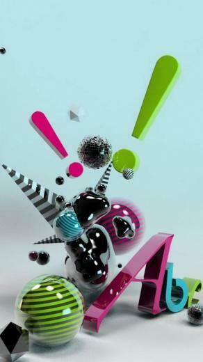 iPhone 5c HD Colorful 3d Design Wallpaper