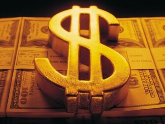 Money Sign Wallpaper Gold Dollar For Desktop