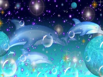 Home Animal Cute Dolphin Wallpaper