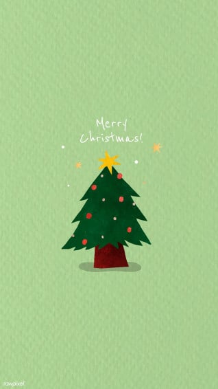 Christmas Tree Doodle Background Vector Premium Image By