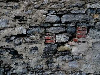 Image Old Bricks Used In Ancient Stone Wall