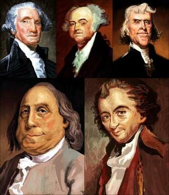 Famous American Founding Fathers And Presidents By
