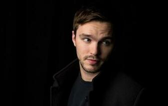 Wallpaper Actor Black Background Coat Photoshoot Nicholas