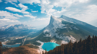 Mountain Clouds Scenery Nature Forest Wallpaper 4k Pc Desktop 4330b