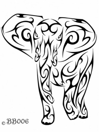 Tribal Elephant Commission By Blackbutterfly006