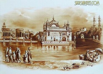 Old Golden Temple Wallpaper