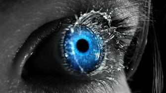 Another Eye Blue Tear HD Wallpaper Hq Desktop