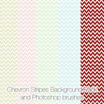Chevron Stripes Background Pack And Photoshop Brushes