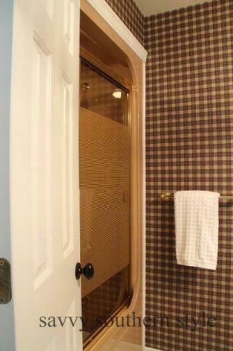 Got A Makeover Yep It Was Time For The Plaid Wallpaper To Go Away