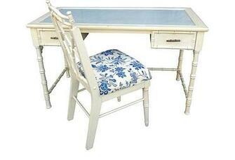 Faux Bamboo Desk Chair