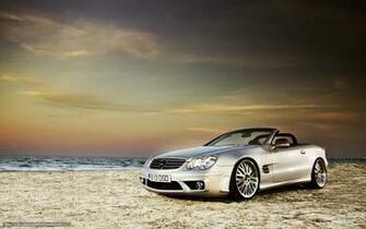 Wallpaper Cabriolet Car Beach Sand
