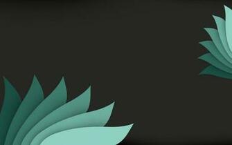 Turquoise Leaves Wallpaper