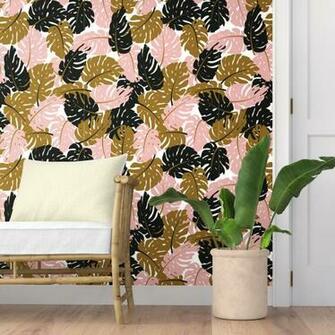 Bay Isle Home Jaycee Removable Palm Leaves L X W Peel