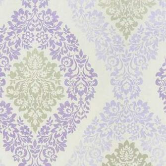 Coral Soft Damask Wallpaper White Lilac Silver By Grandeco Galerie