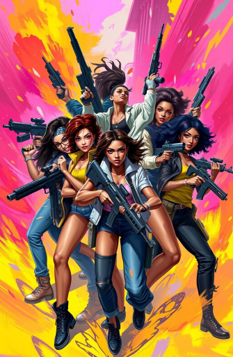 Girls With Guns Wallpaper