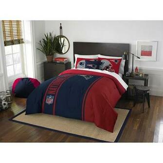 New England Patriots Full Comforter And Shams