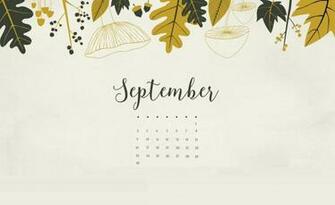 September iPhone Wallpaper Calendar 2019september