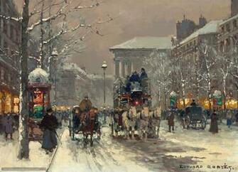 Wallpaper Winter Paris Desktop In The