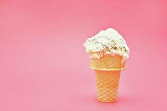 Ice Cream Cone On Pink Background Photograph By Kevinruss