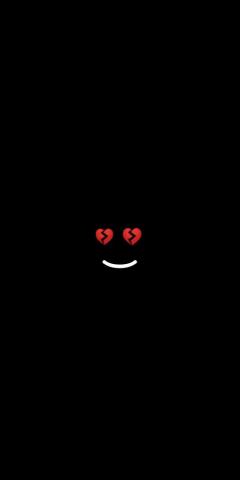 Im Fine Black Wallpaper Broken Heart