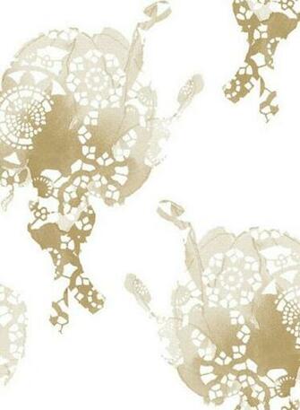 Gold Rose Transitional Wallpaper By Lene Toni Kjeld