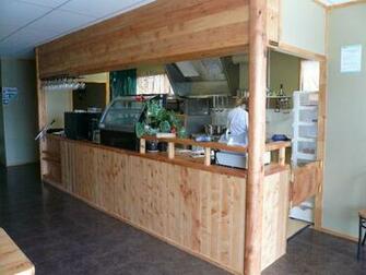 Wallpaper Wooden Bar Counter Design