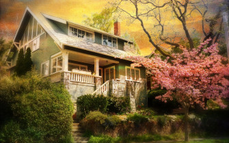 Cozy House Wallpaper On Desktop