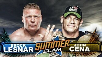 Wwe Summerslam John Cena Vs Brock Lesnar Wallpaper