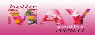 Hello May Goodbye April Cover With Quote For