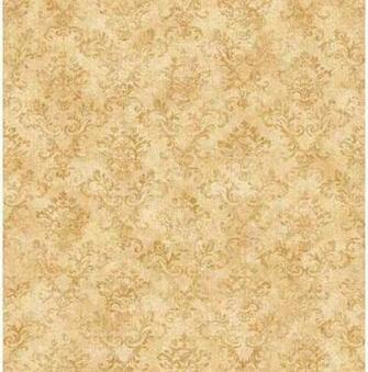 Yellow Stencil Damask Wallpaper Swatch By Brewster Home