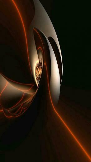 Black And Orange Abstract Wallpaper Geometric