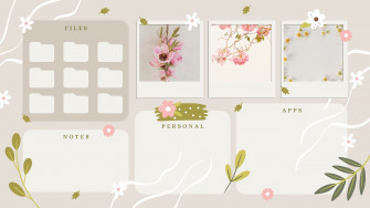 Custom Desktop Organizer Wallpaper Templates