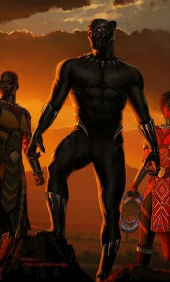 Black Panther Movie Artwork Full HD Wallpaper