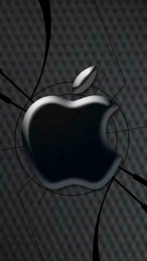 HD Broken Glass Apple Logo Computer Lg Phone Wallpaper Background