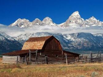 Widescreen Windows Desktop Image Hole Barn Wyoming