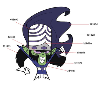 Mojo Jojo Color Palette By Tooneguy