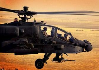 Apache Helicopters Sunset HD Wallpaper In